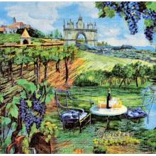 Serwetka decoupage firmy AMBIENTE winnica 33x33cm